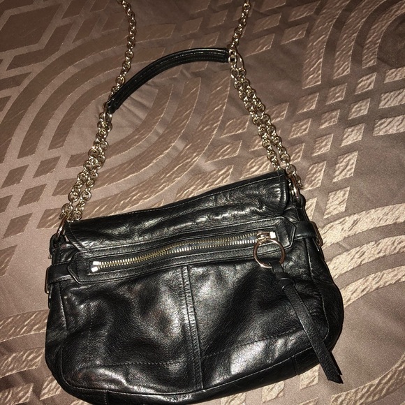 Coach leather purse with chain strap - Picture 2 of 5
